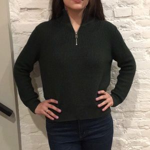 FRNCH forest green sweater